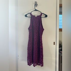 Lulus love lace poem dress | Magenta | L